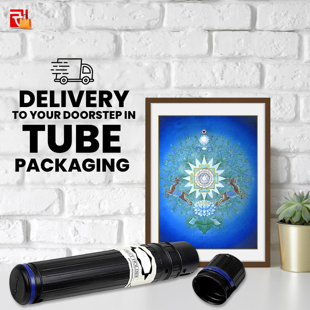 Moon Yantra - High Quality Print of Artwork by Pieter Weltevrede - Home Decor - Sagar World