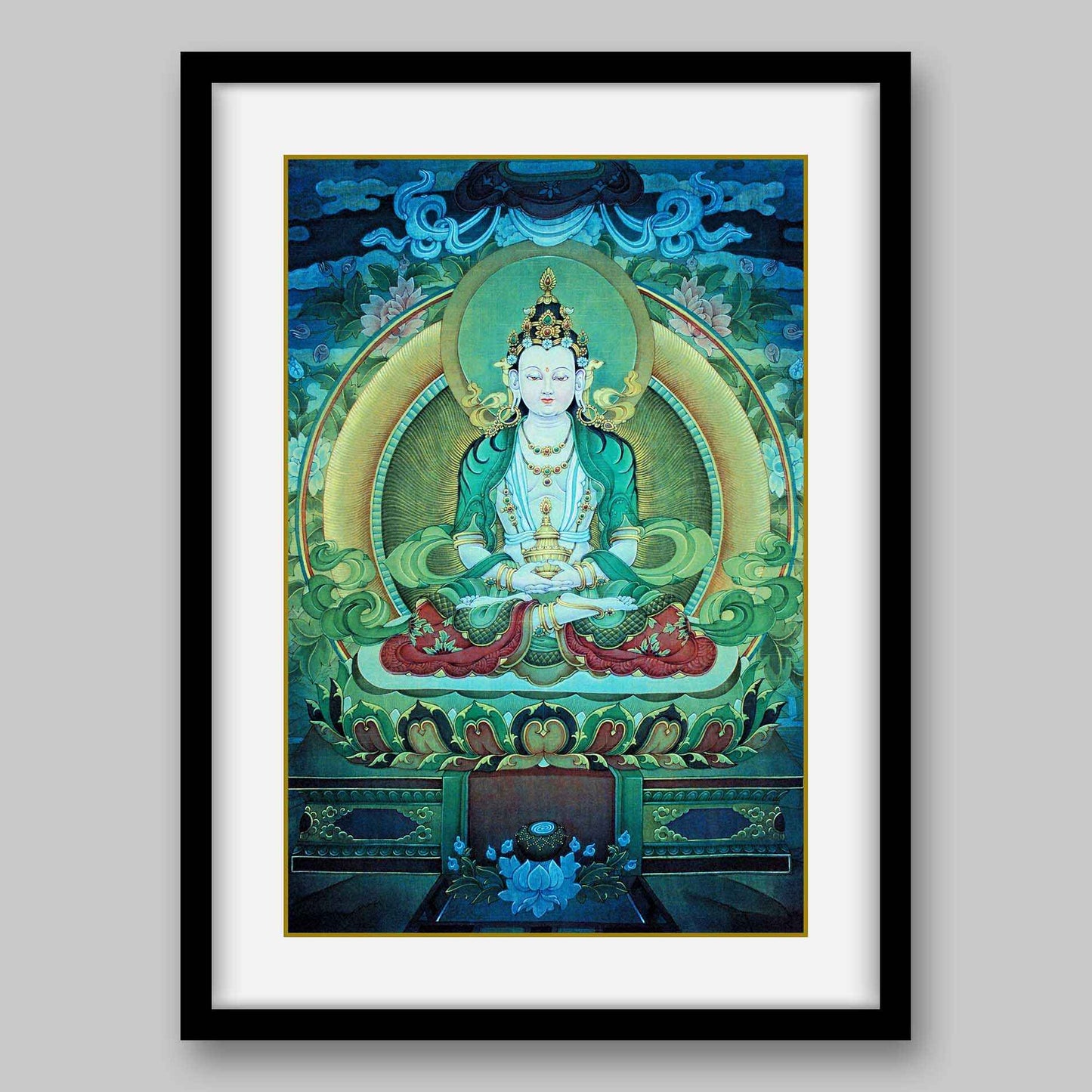 Amitabha Buddha- The Buddha of Infinite Light- High Quality Print of Artwork by Pieter Weltevrede