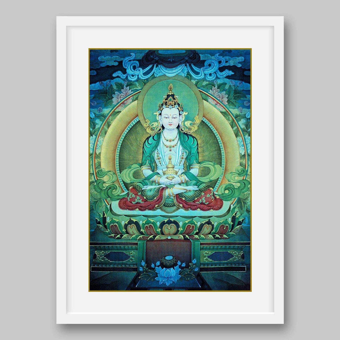 Amitabha Buddha- The Buddha of Infinite Light- High Quality Print of Artwork by Pieter Weltevrede
