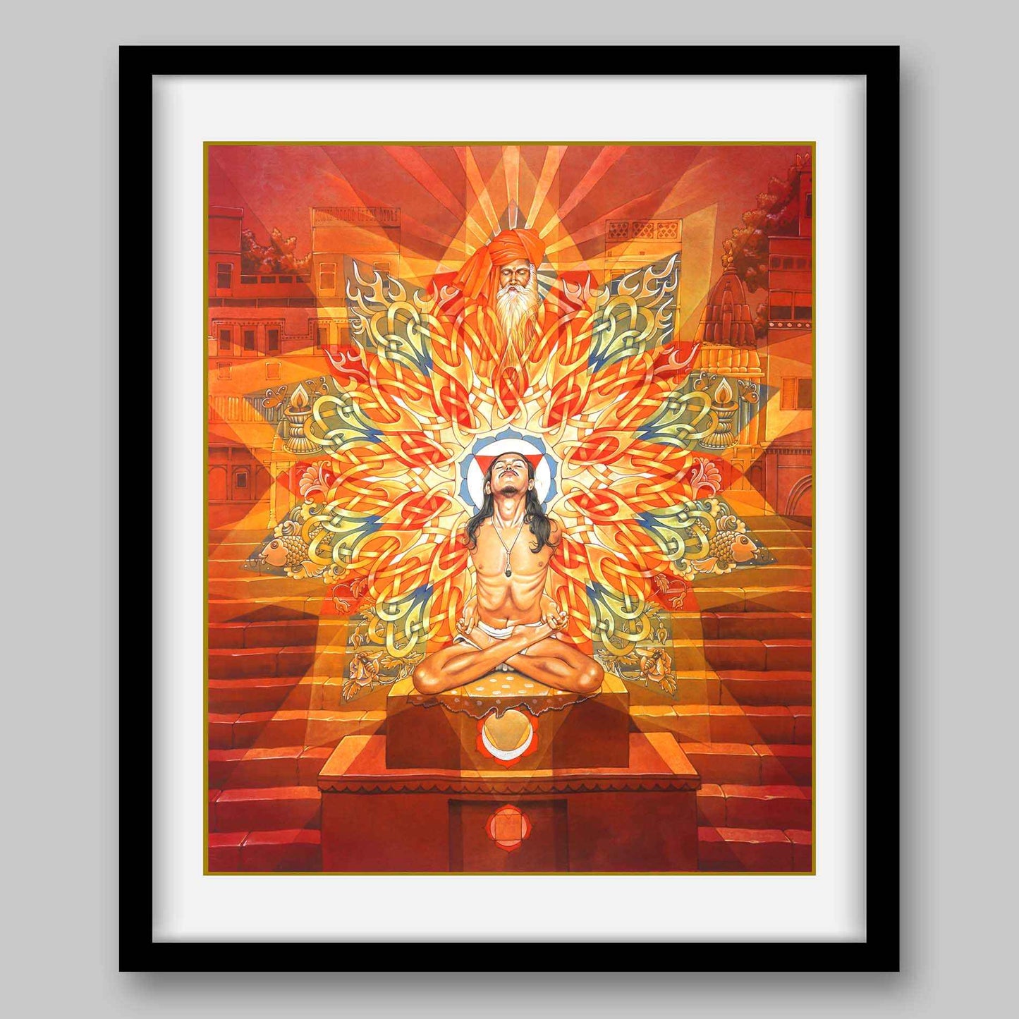 Brahma Granthi Yantra- High Quality Print of Artwork by Pieter Weltevrede - Home Decor