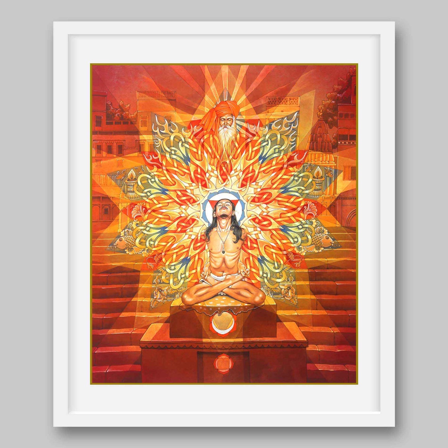 Brahma Granthi Yantra- High Quality Print of Artwork by Pieter Weltevrede - Home Decor