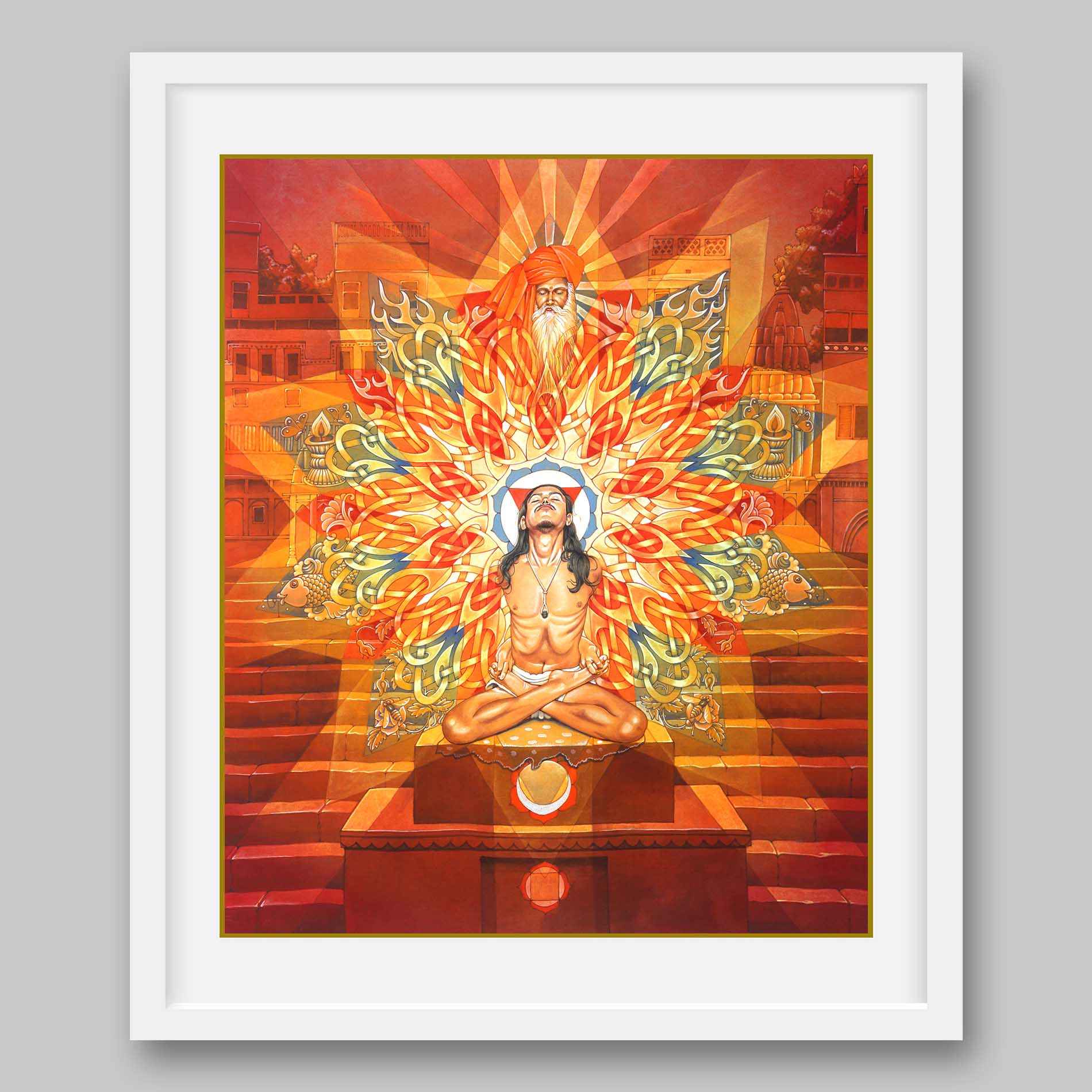 Brahma Granthi Yantra- High Quality Print of Artwork by Pieter Weltevrede - Home Decor