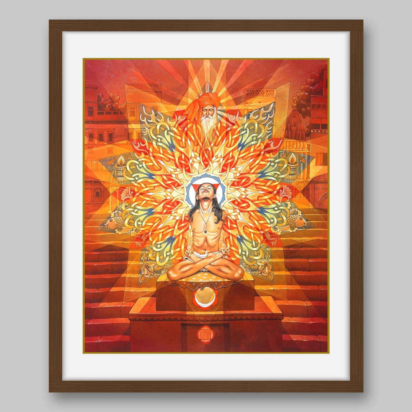 Brahma Granthi Yantra- High Quality Print of Artwork by Pieter Weltevrede - Home Decor