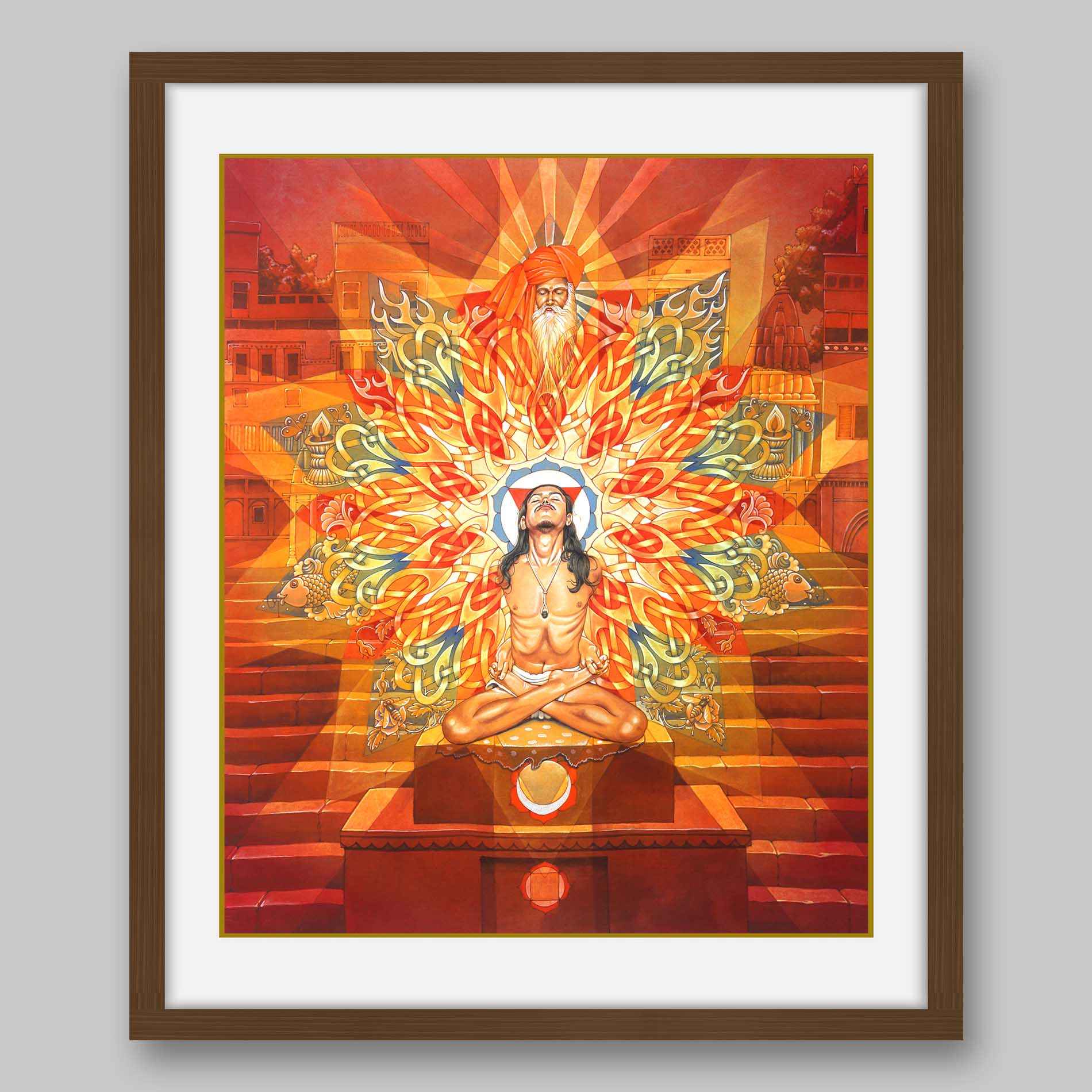 Brahma Granthi Yantra- High Quality Print of Artwork by Pieter Weltevrede - Home Decor