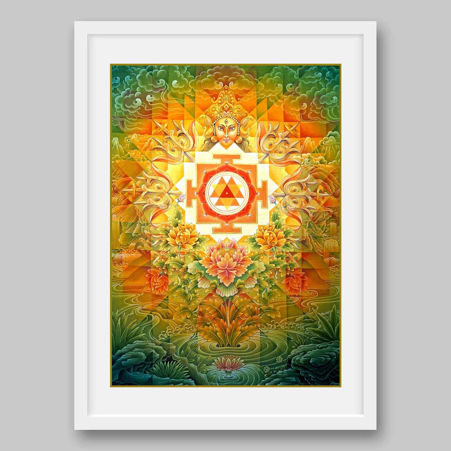 Durga Yantra -High Quality Print of Artwork by Pieter Weltevrede - Home Decor