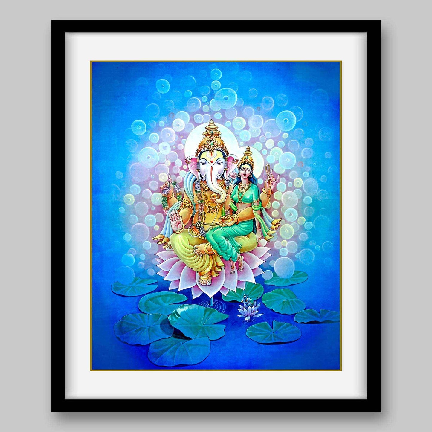 Ganesh and Riddhi – High Quality Print of Artwork by Pieter Weltevrede
