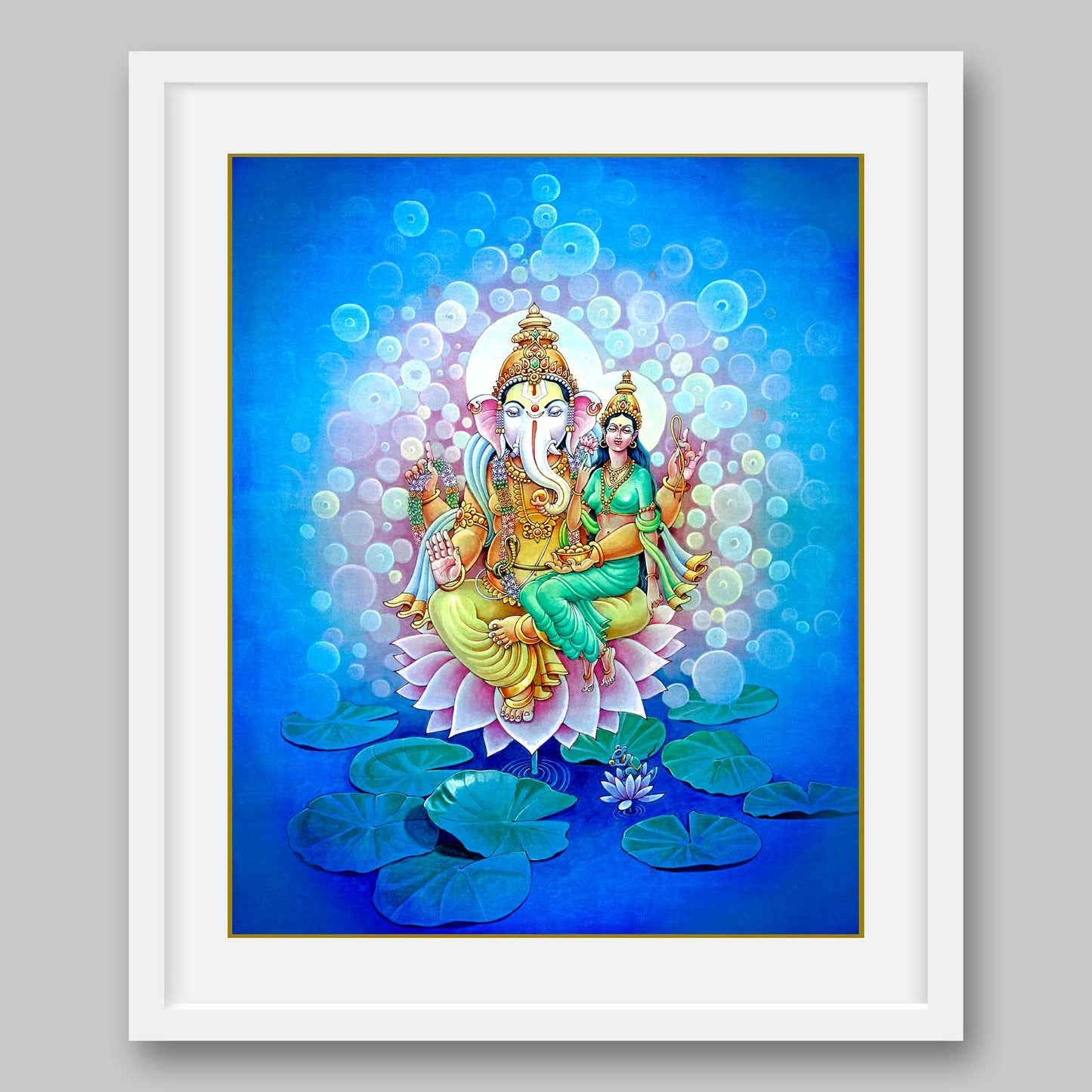 Ganesh and Riddhi – High Quality Print of Artwork by Pieter Weltevrede