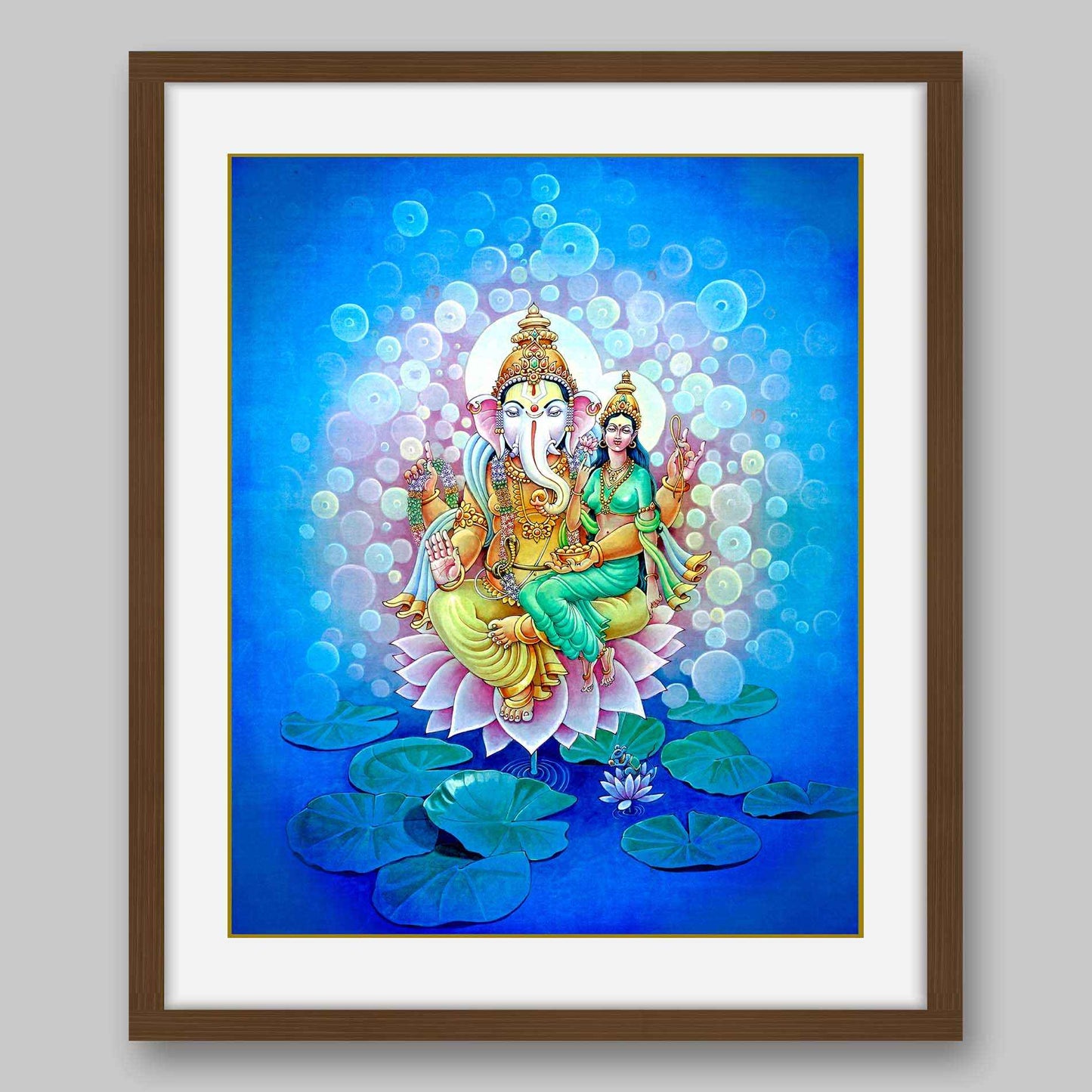 Ganesh and Riddhi – High Quality Print of Artwork by Pieter Weltevrede