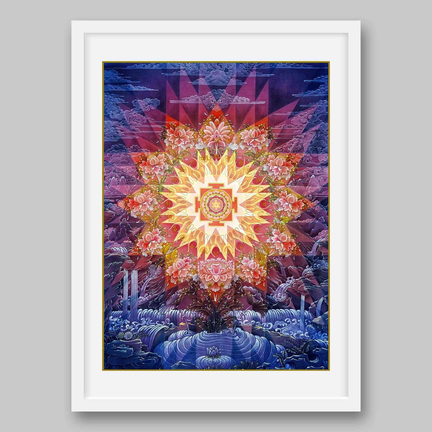 Gayatri Yantra- High Quality Print of Artwork by Pieter Weltevrede