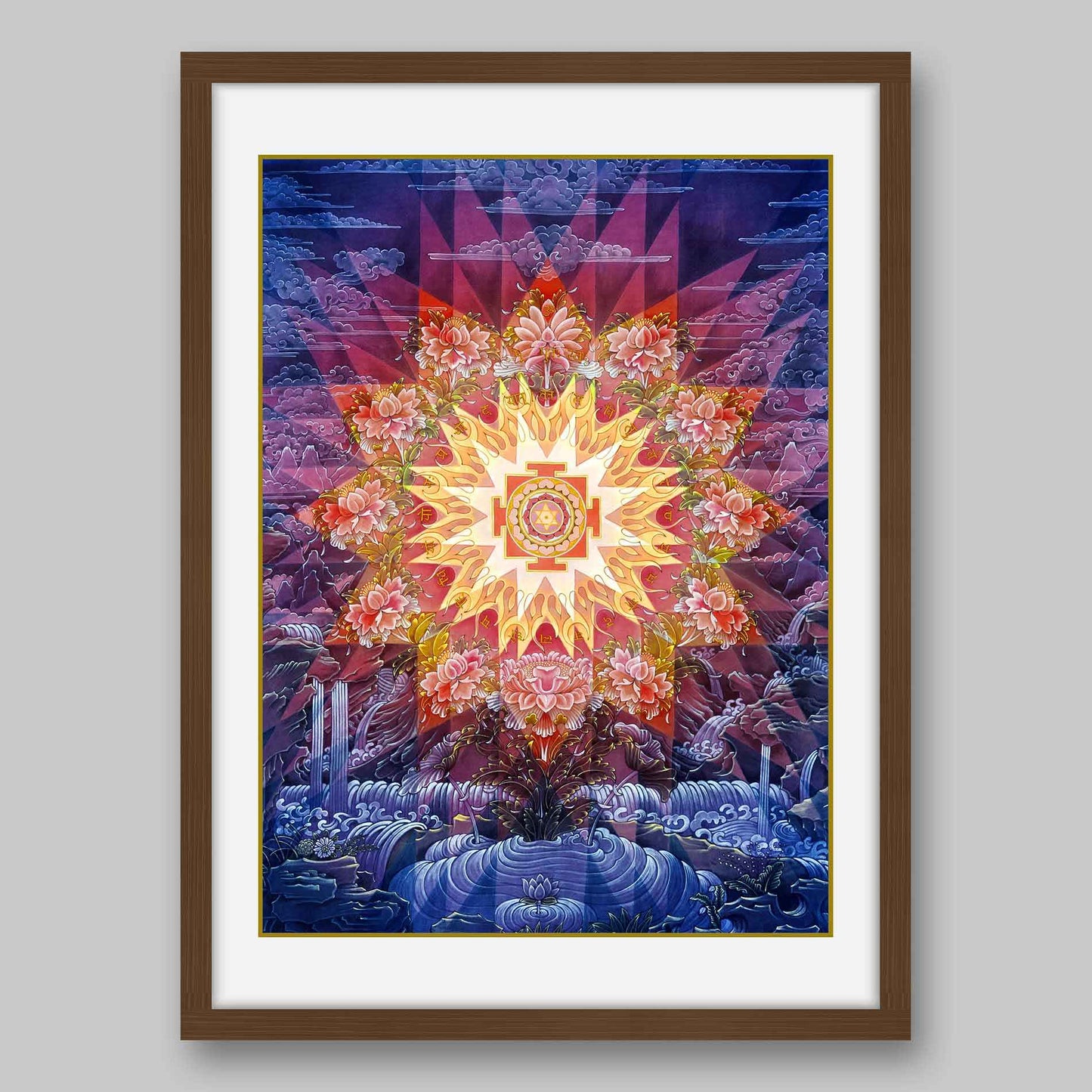 Gayatri Yantra- High Quality Print of Artwork by Pieter Weltevrede