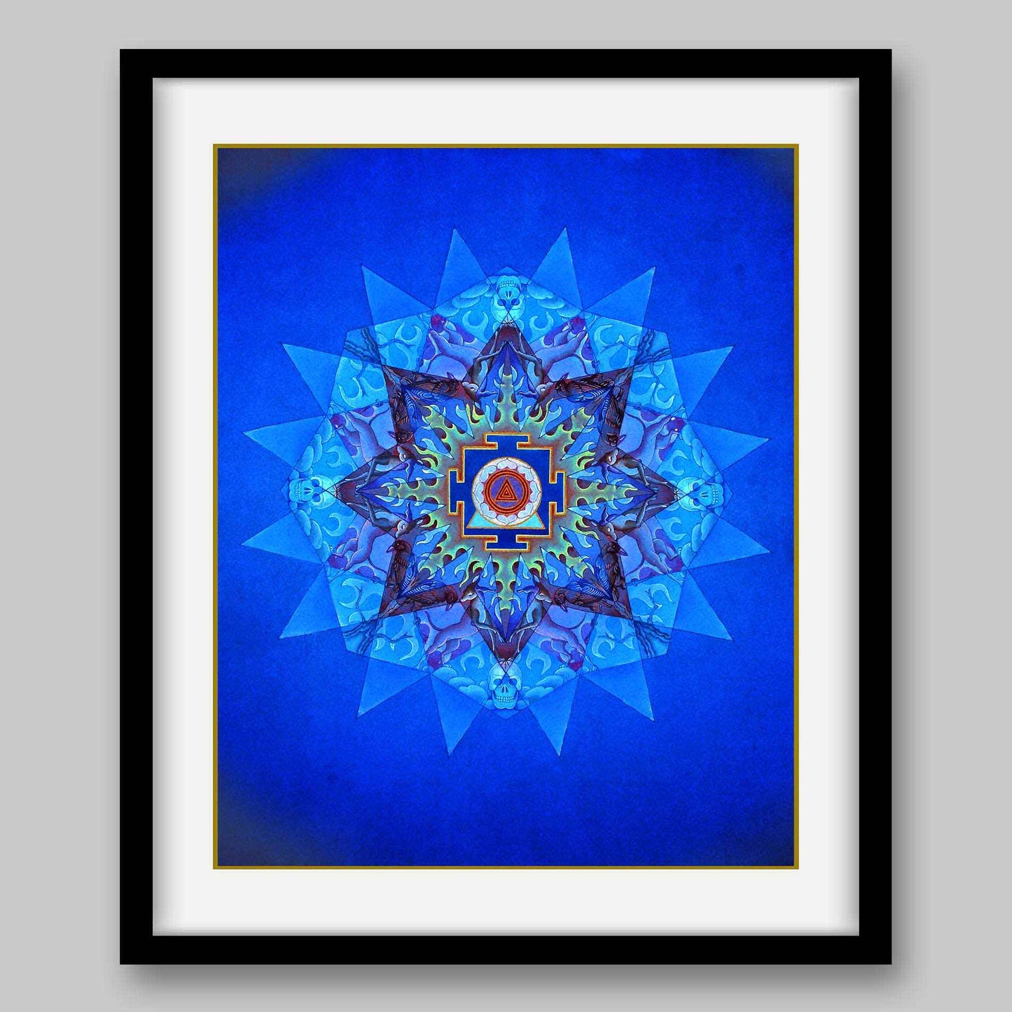 Kali Yantra - High Quality Print of Artwork by Pieter Weltevrede - Home Decor