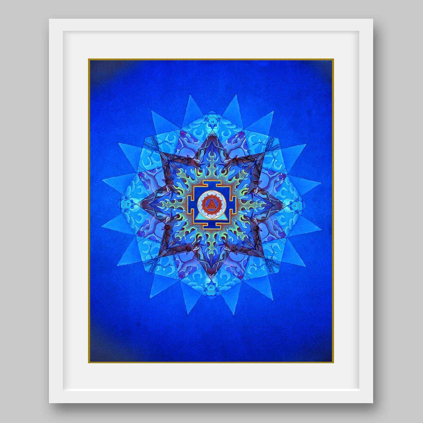Kali Yantra - High Quality Print of Artwork by Pieter Weltevrede - Home Decor