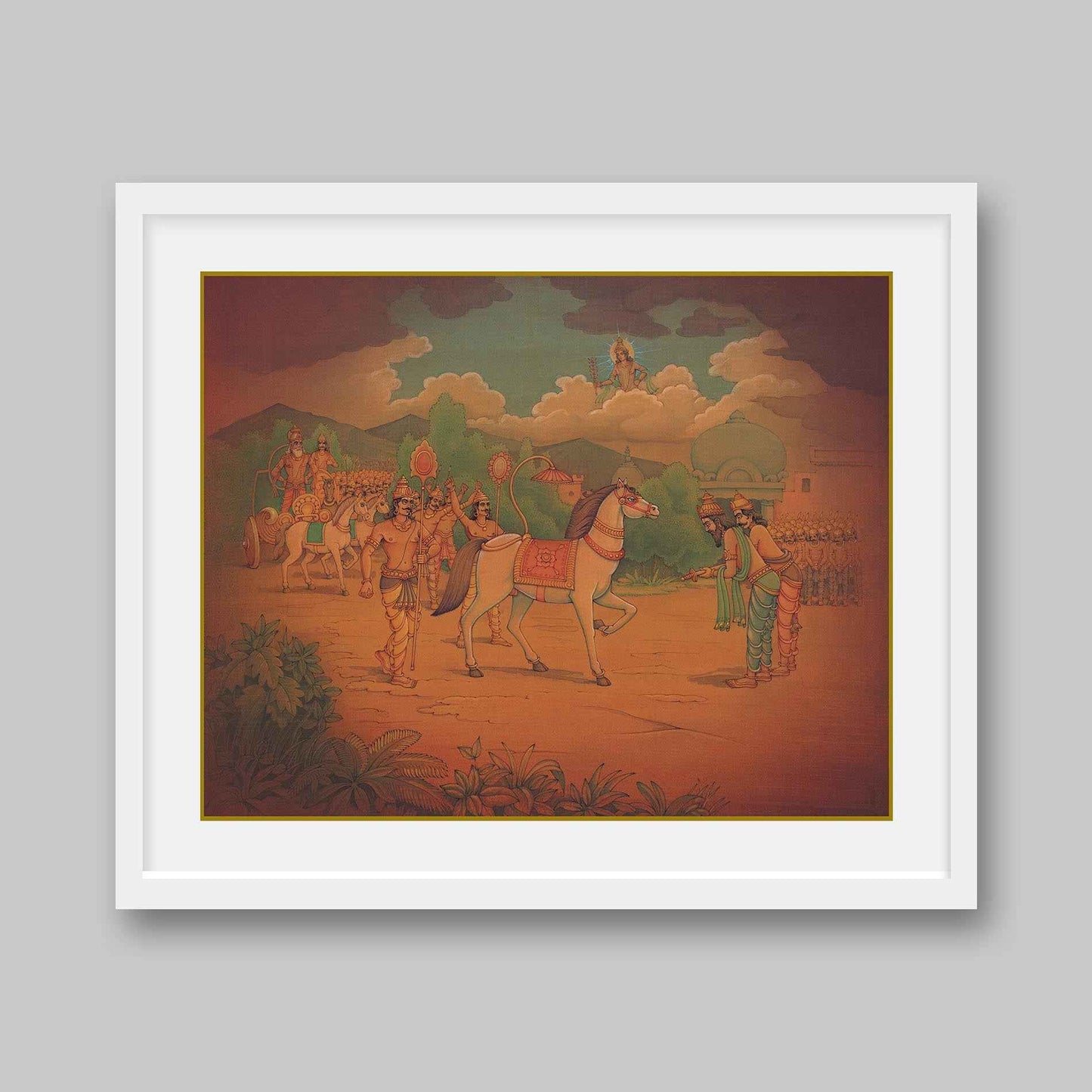 King Sagar performing Ashwamedha Yagna – High Quality Print of Artwork by Pieter Weltevrede