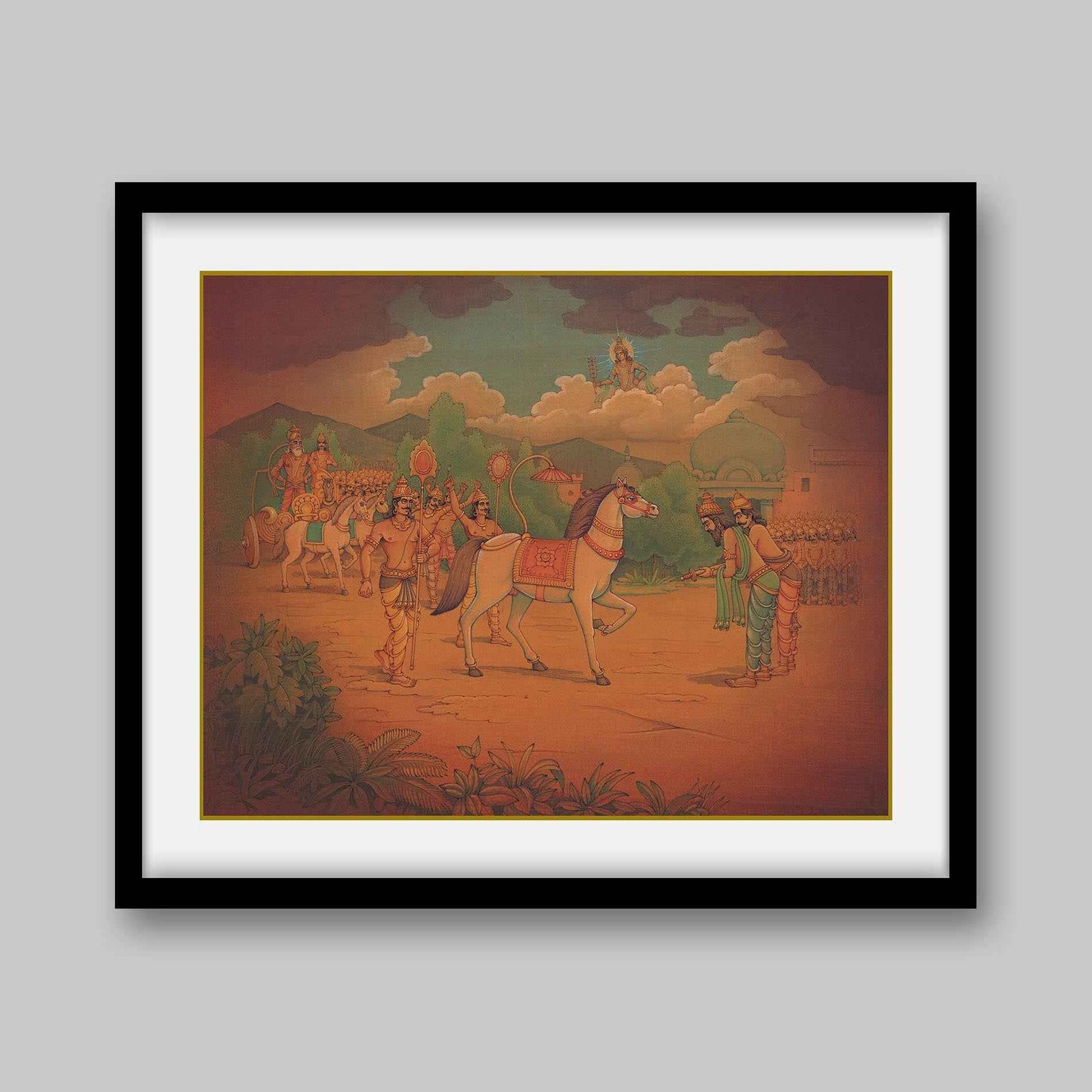 King Sagar performing Ashwamedha Yagna – High Quality Print of Artwork by Pieter Weltevrede