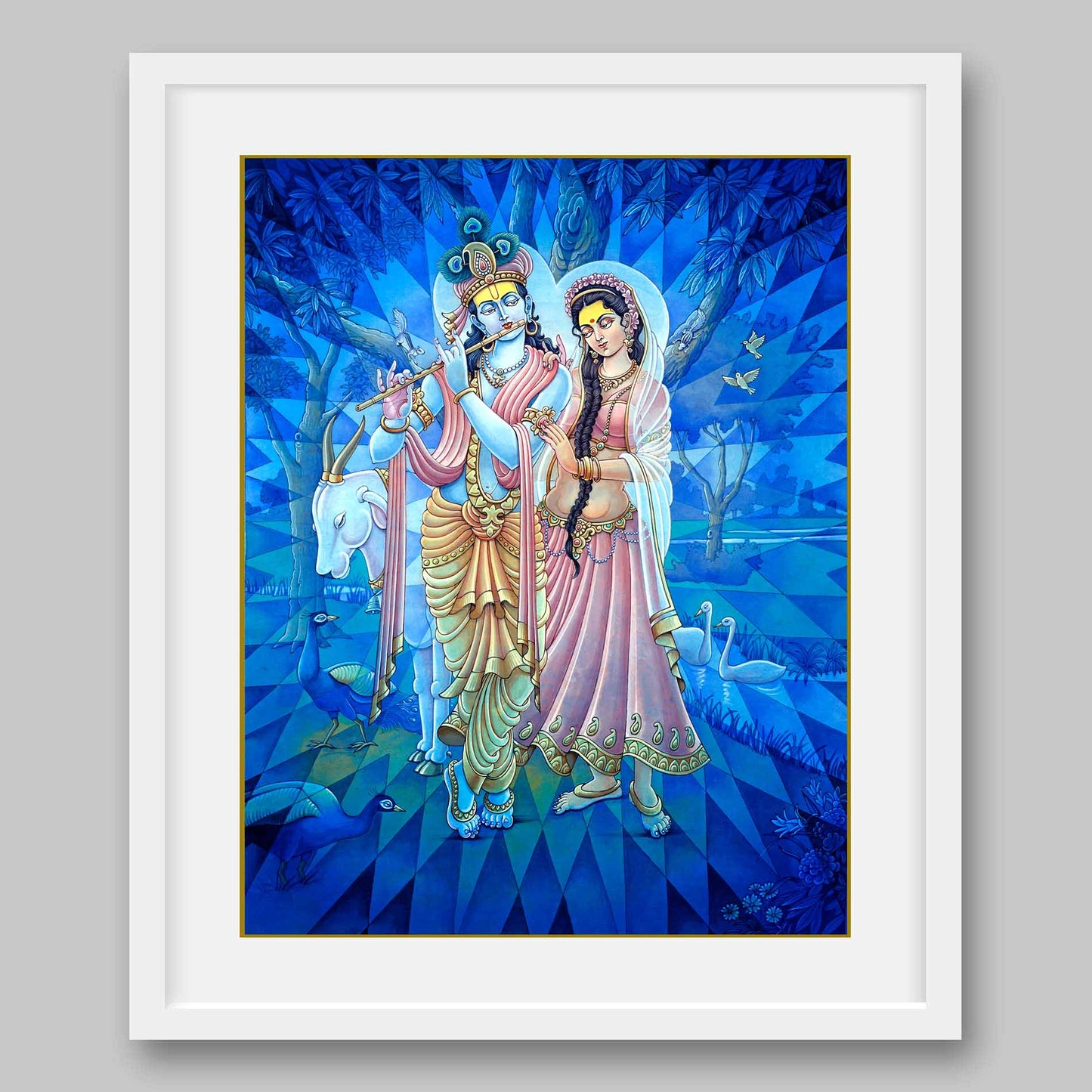 Radha Krishna - High Quality Print of Artwork by Pieter Weltevrede