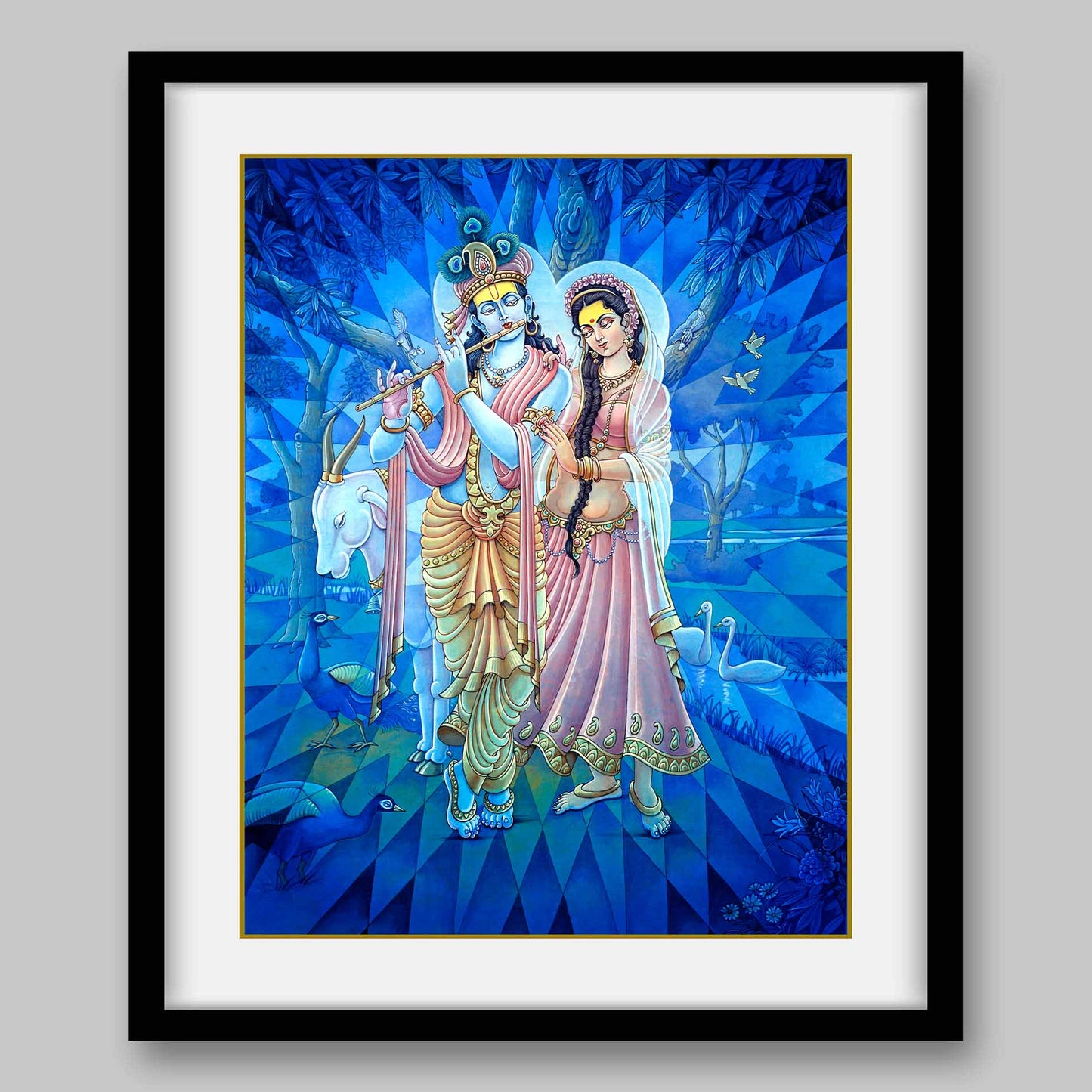 Radha Krishna - High Quality Print of Artwork by Pieter Weltevrede