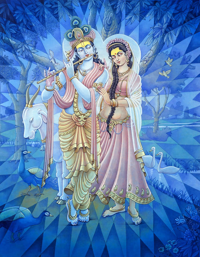 Radha Krishna - High Quality Print of Artwork by Pieter Weltevrede