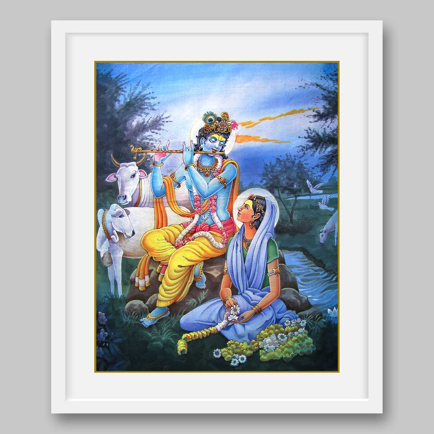 Radha Krishna - High Quality Print of Artwork by Pieter Weltevrede - Sagar World