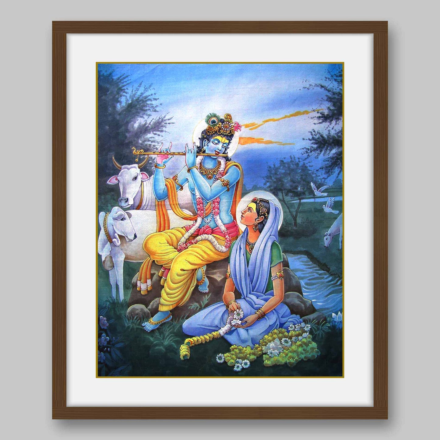 Radha Krishna - High Quality Print of Artwork by Pieter Weltevrede - Sagar World