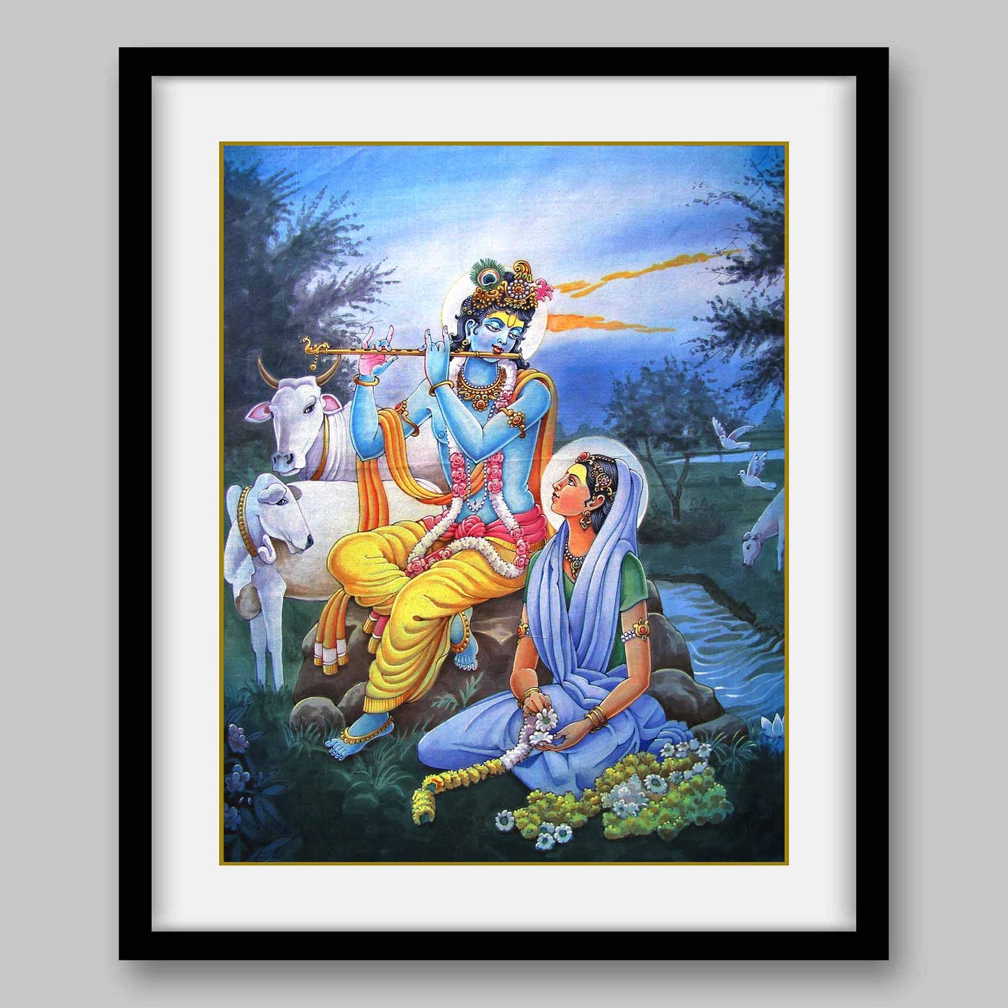 Radha Krishna - High Quality Print of Artwork by Pieter Weltevrede - Sagar World