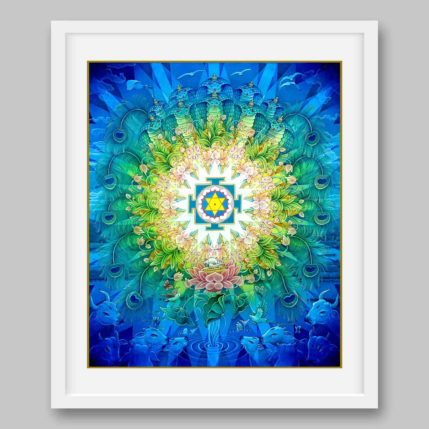 Krishna Yantra - High Quality Print of Artwork by Pieter Weltevrede