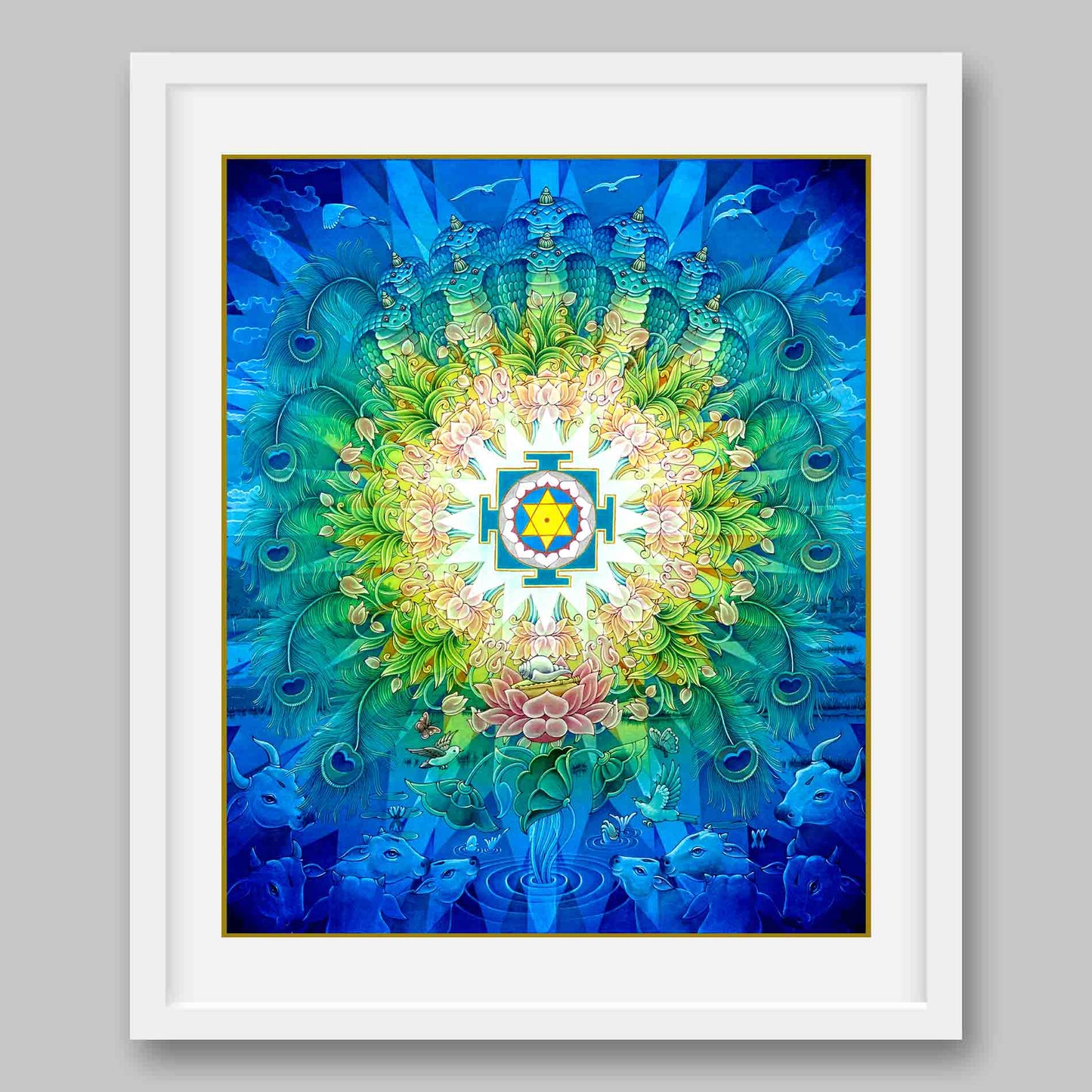 Krishna Yantra - High Quality Print of Artwork by Pieter Weltevrede - Sagar World