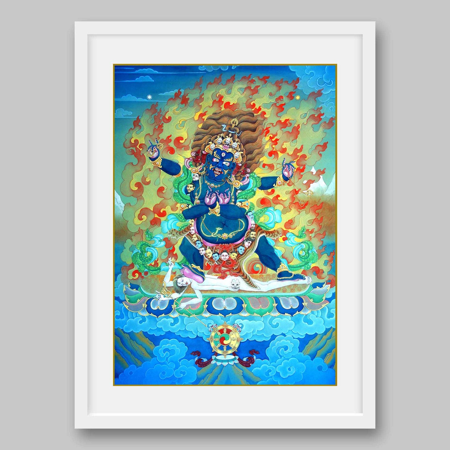 Mahakala – the Protector of Dharma- High Quality Print of Artwork by Pieter Weltevrede - Sagar World