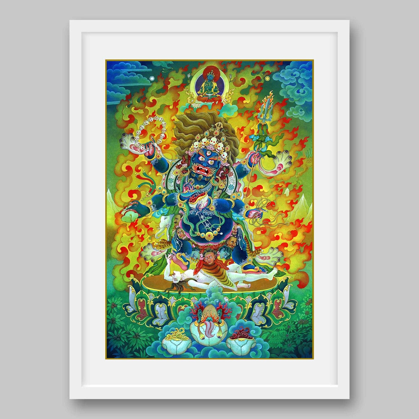 Mahakala – the Protector of Dharma- High Quality Print of Artwork by Pieter Weltevrede - Sagar World