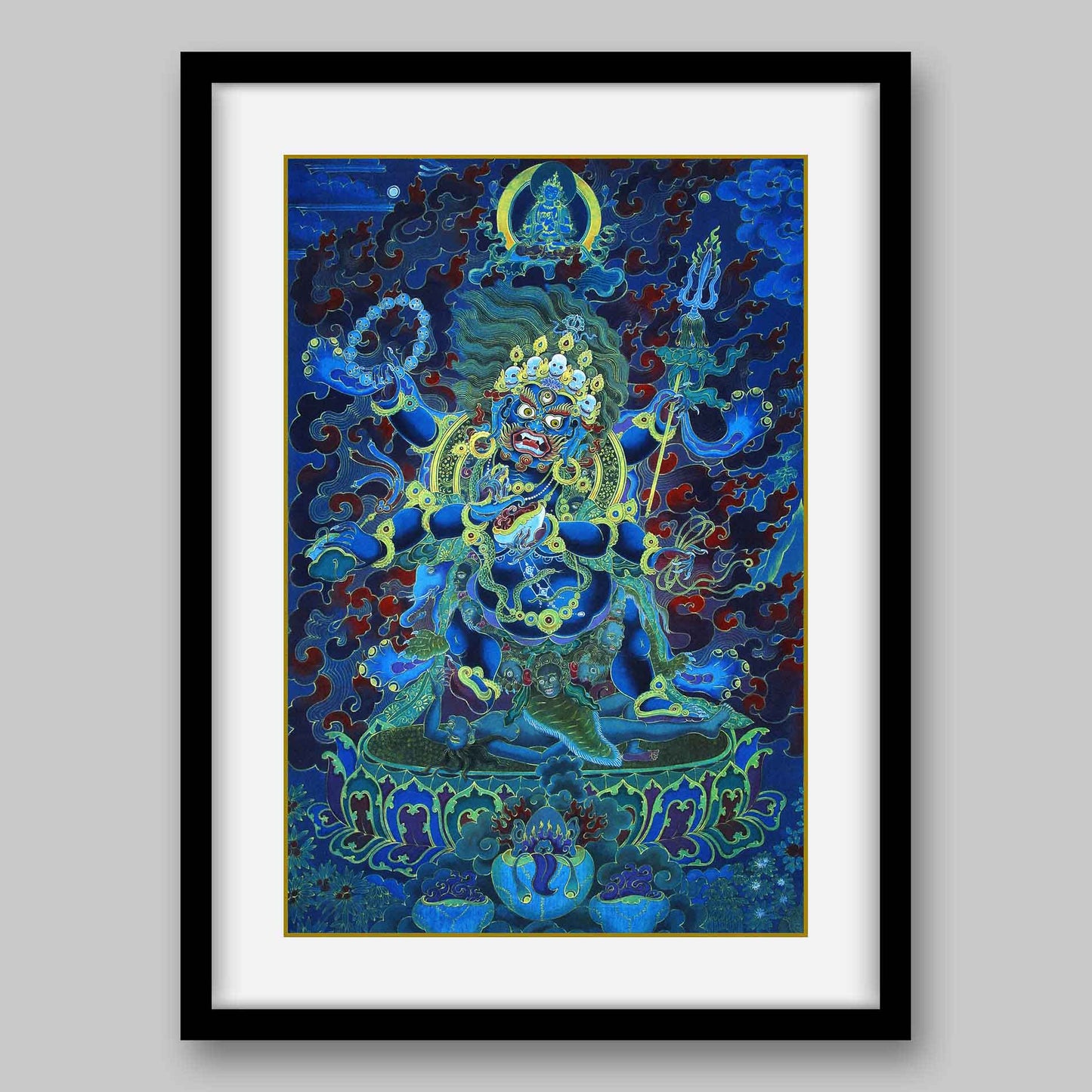 Mahakala – the Protector of Dharma- High Quality Print of Artwork by Pieter Weltevrede