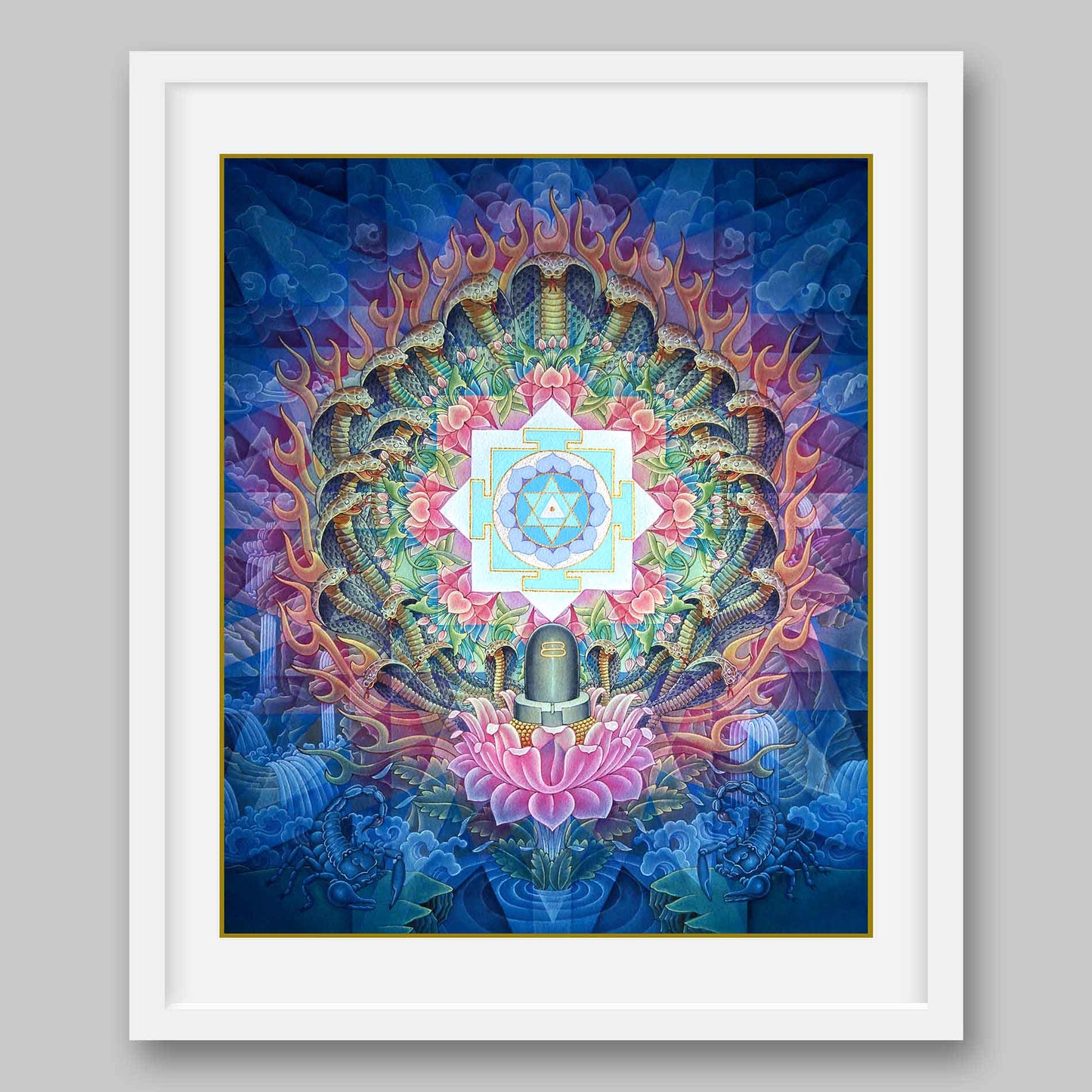 Mahamrityunjaya Yantra - High Quality Print of Artwork by Pieter Weltevrede