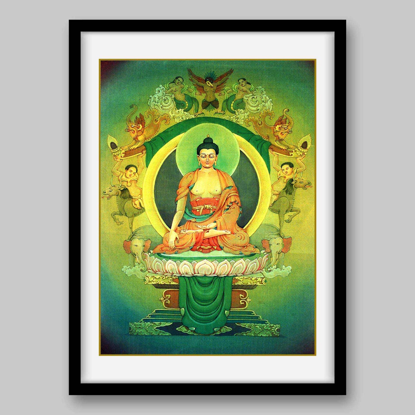 Bhaisajyaguru – The Medicine Buddha- High Quality Print of Artwork by Pieter Weltevrede