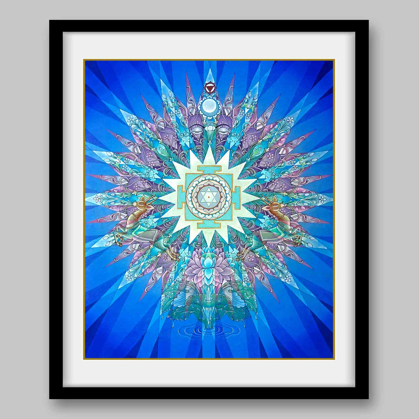 Moon Yantra - High Quality Print of Artwork by Pieter Weltevrede - Home Decor