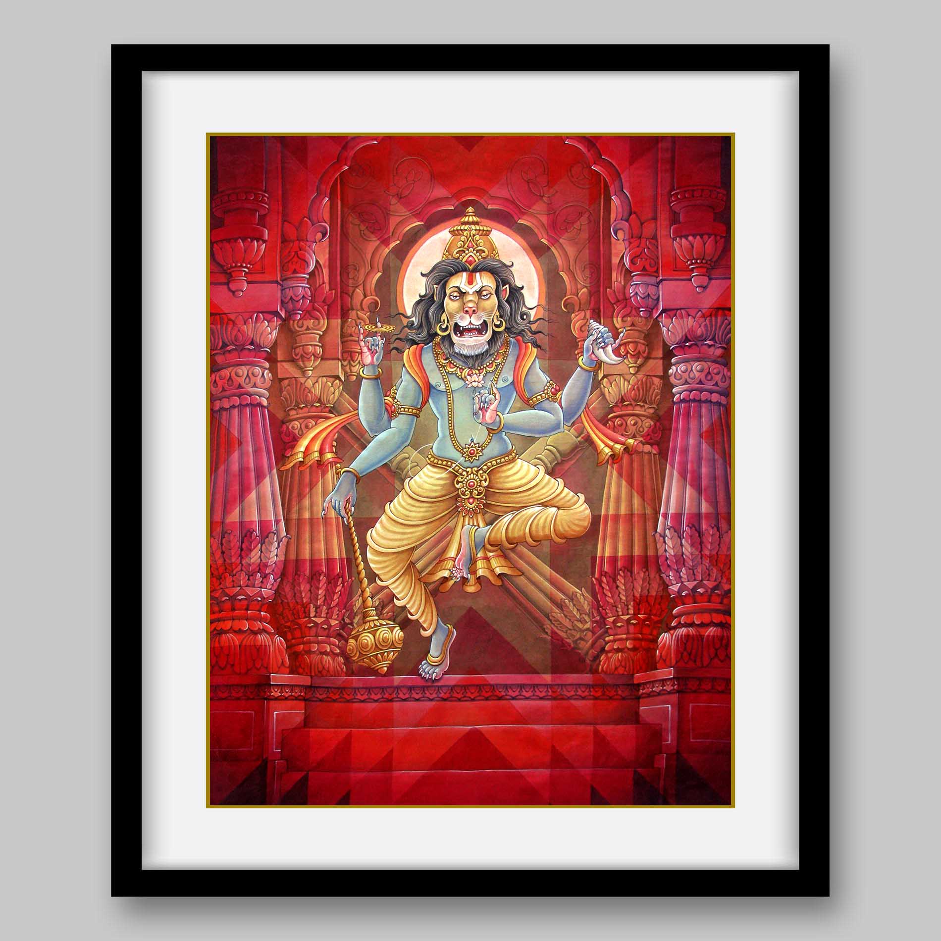 Narsimha – High Quality Print of Artwork by Pieter Weltevrede - Sagar World