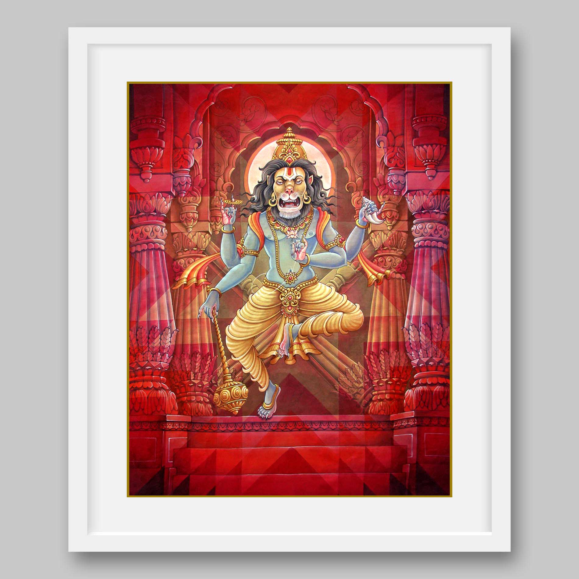 Narsimha – High Quality Print of Artwork by Pieter Weltevrede - Sagar World