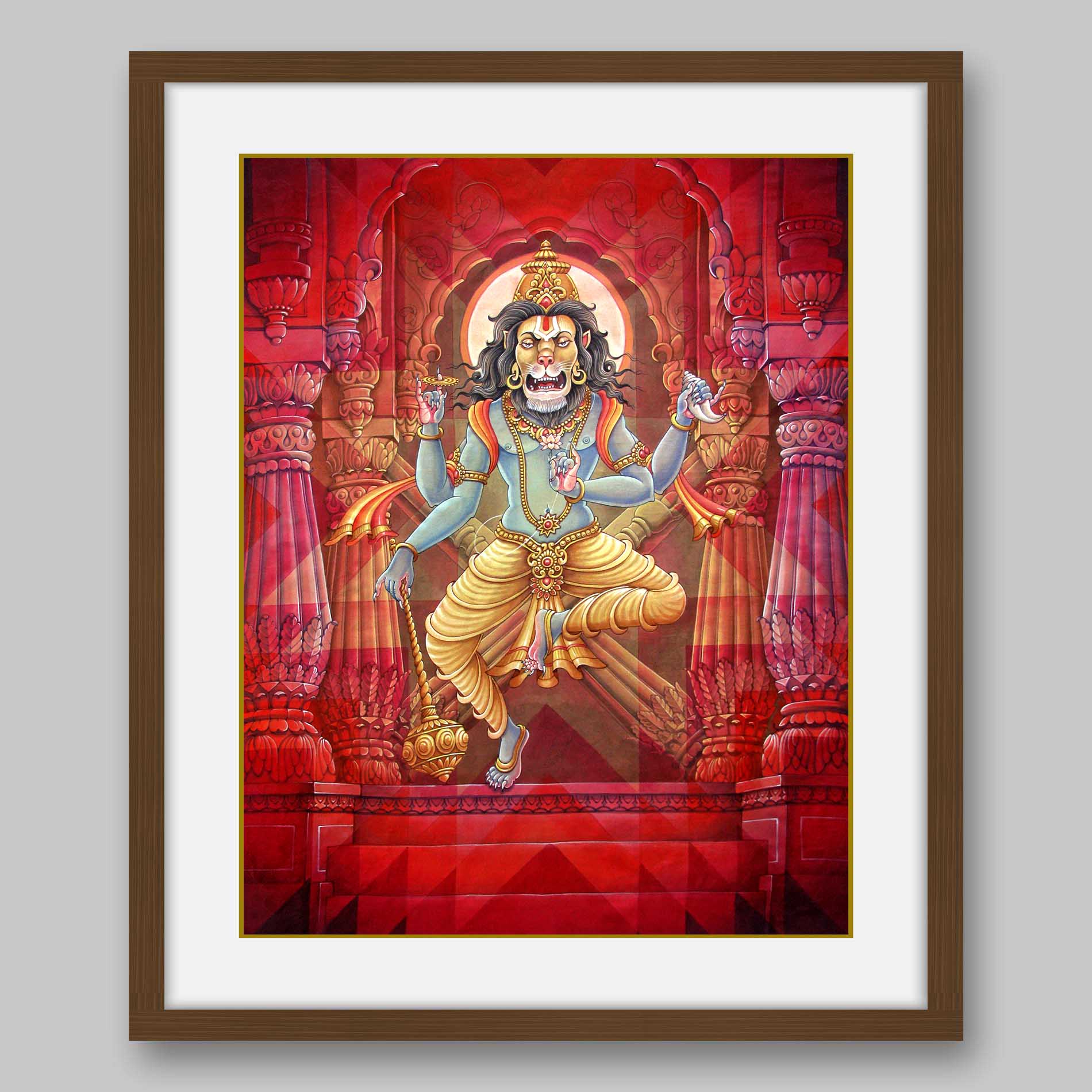 Narsimha – High Quality Print of Artwork by Pieter Weltevrede - Sagar World