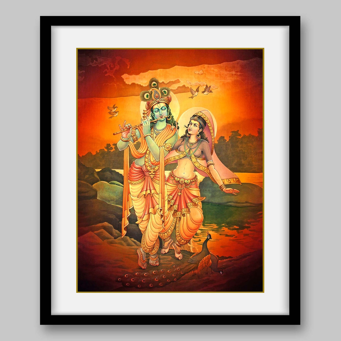 Radha Krishna - High Quality Print of Artwork by Pieter Weltevrede