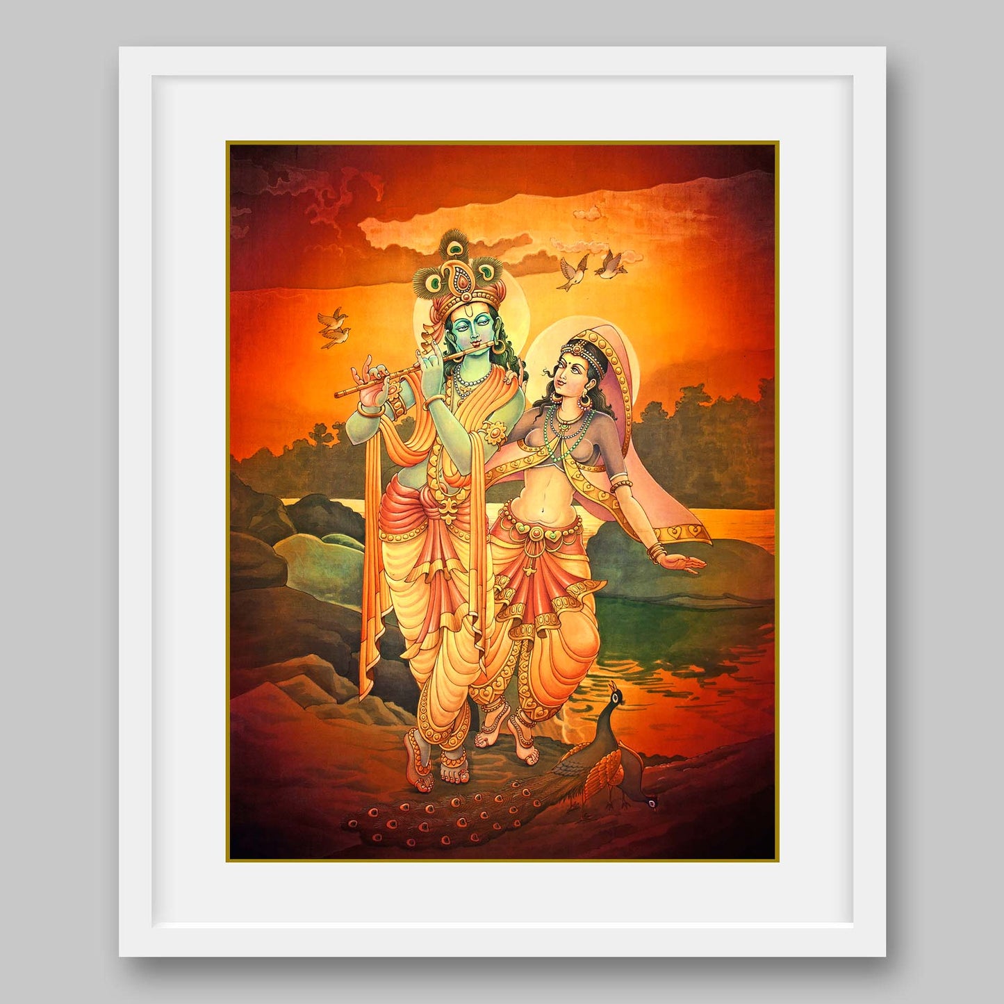 Radha Krishna - High Quality Print of Artwork by Pieter Weltevrede