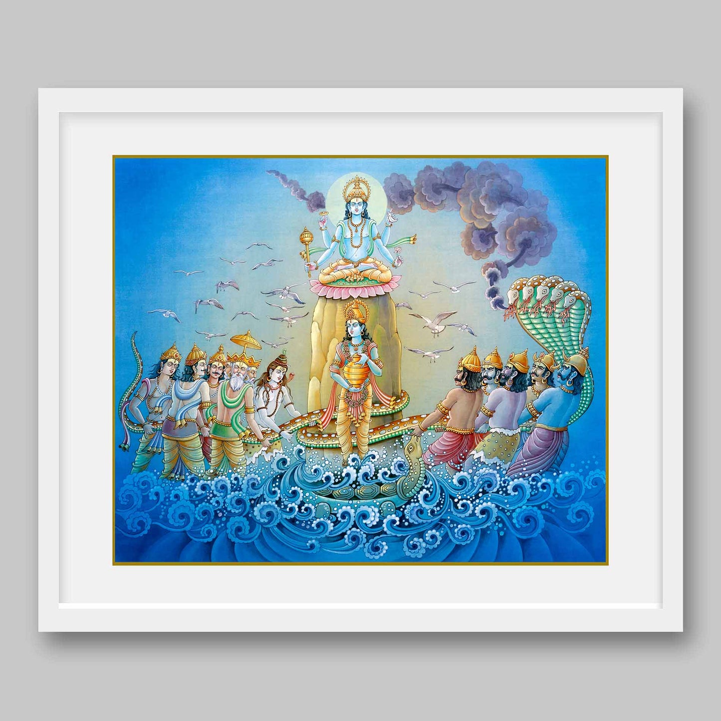 Samundra Manthan - High Quality Print of Artwork by Pieter Weltevrede - Sagar World