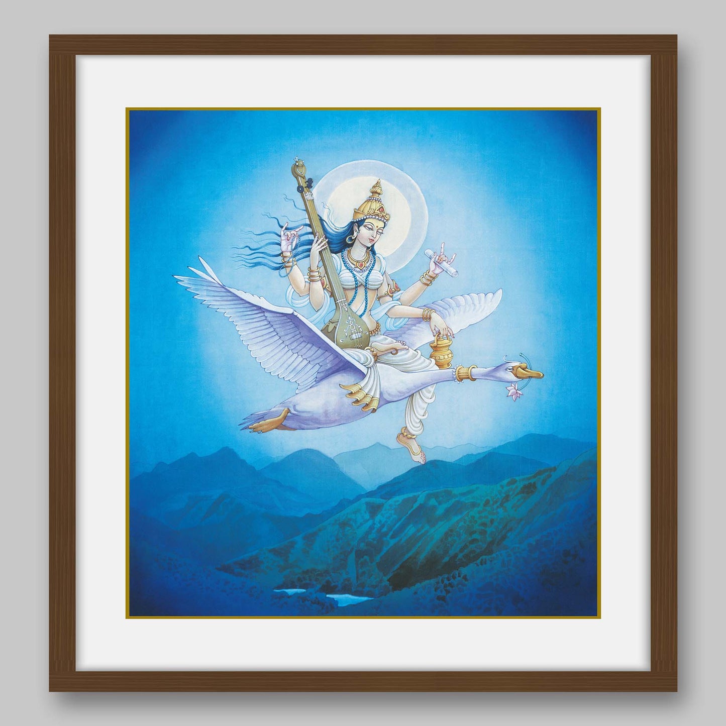 Saraswati – High Quality Print of Artwork by Pieter Weltevrede
