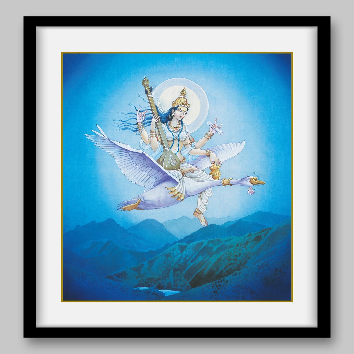 Saraswati – High Quality Print of Artwork by Pieter Weltevrede