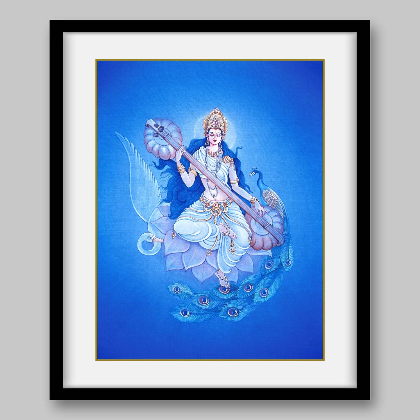 Saraswati – High Quality Print of Artwork by Pieter Weltevrede - Sagar World