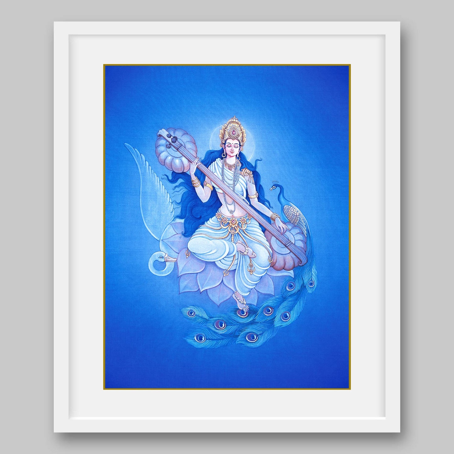 Saraswati – High Quality Print of Artwork by Pieter Weltevrede - Sagar World