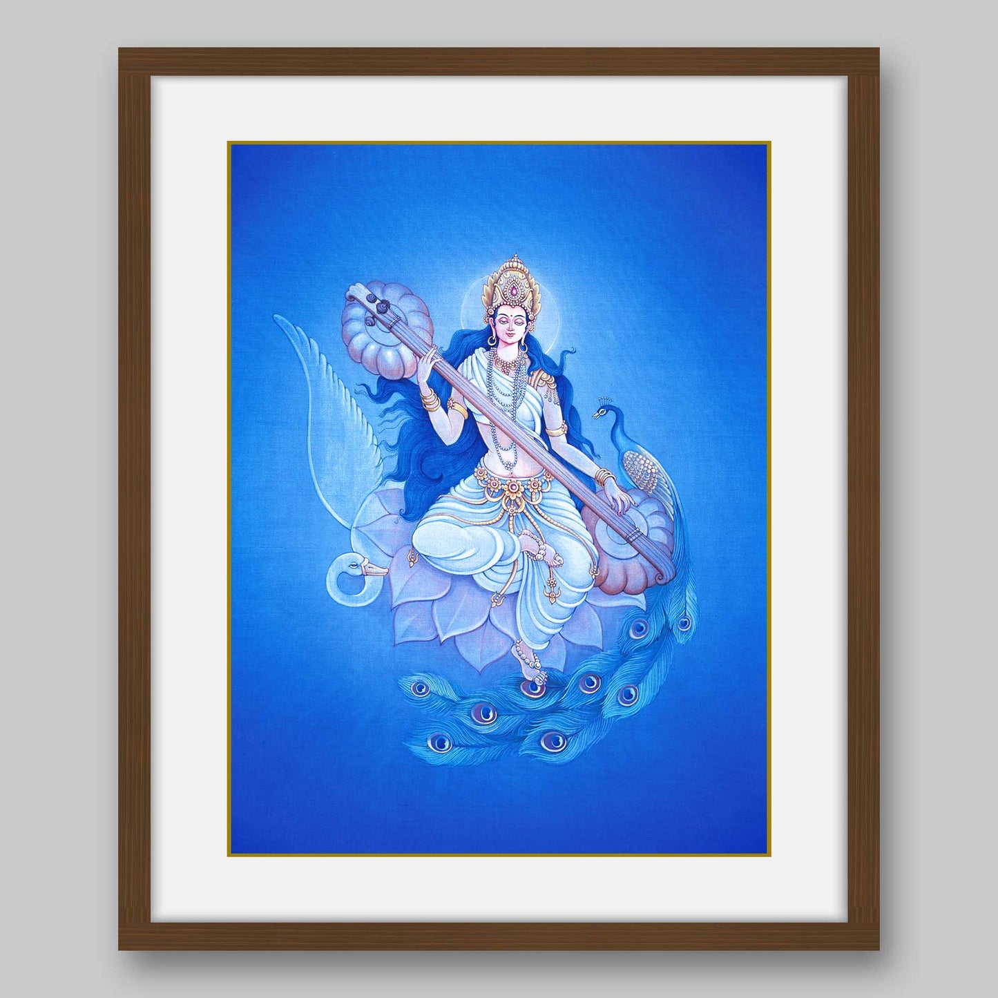 Saraswati – High Quality Print of Artwork by Pieter Weltevrede - Sagar World