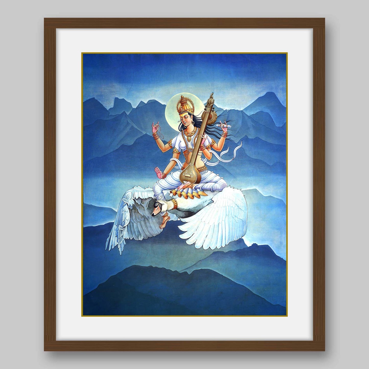 Saraswati – High Quality Print of Artwork by Pieter Weltevrede - Sagar World