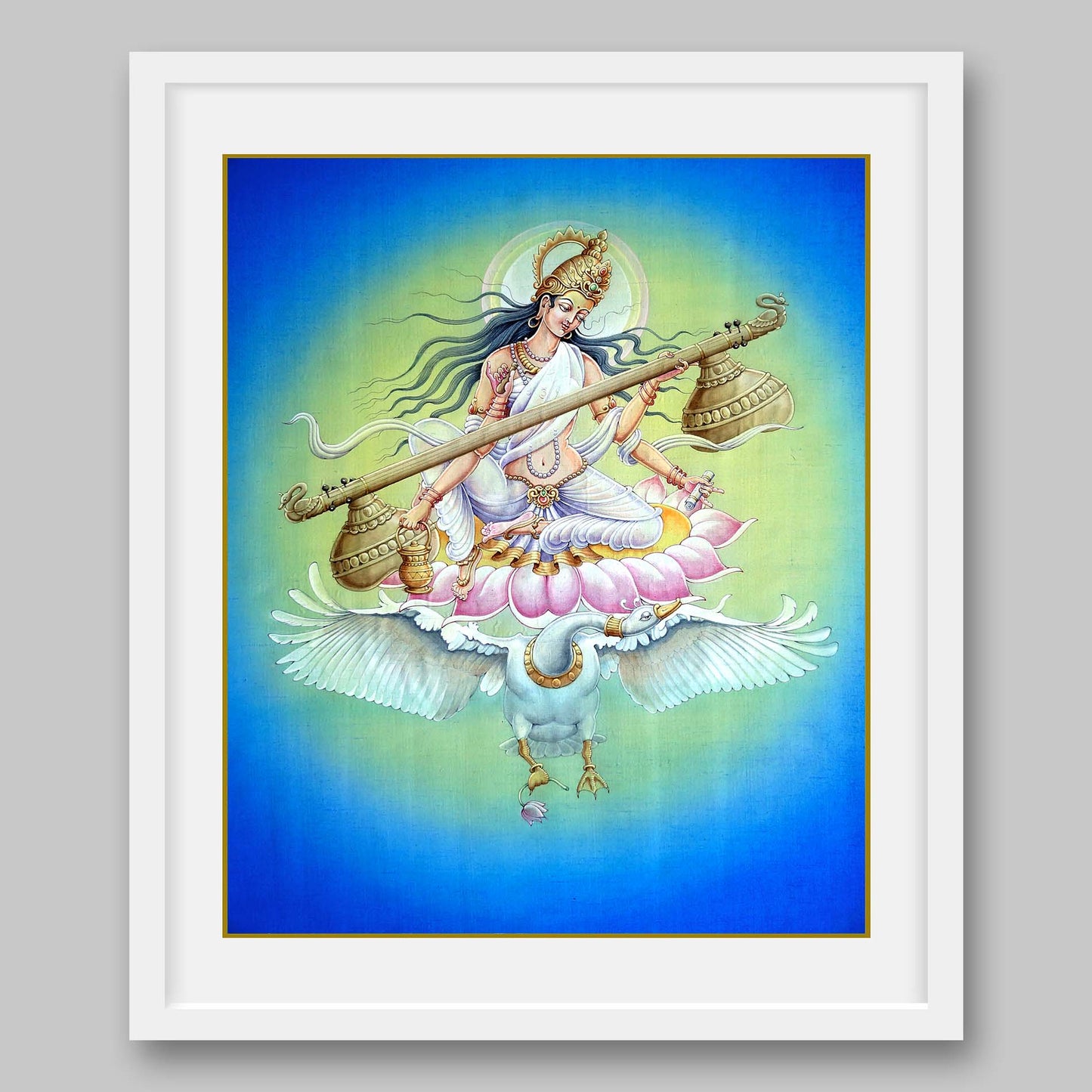 Saraswati – High Quality Print of Artwork by Pieter Weltevrede