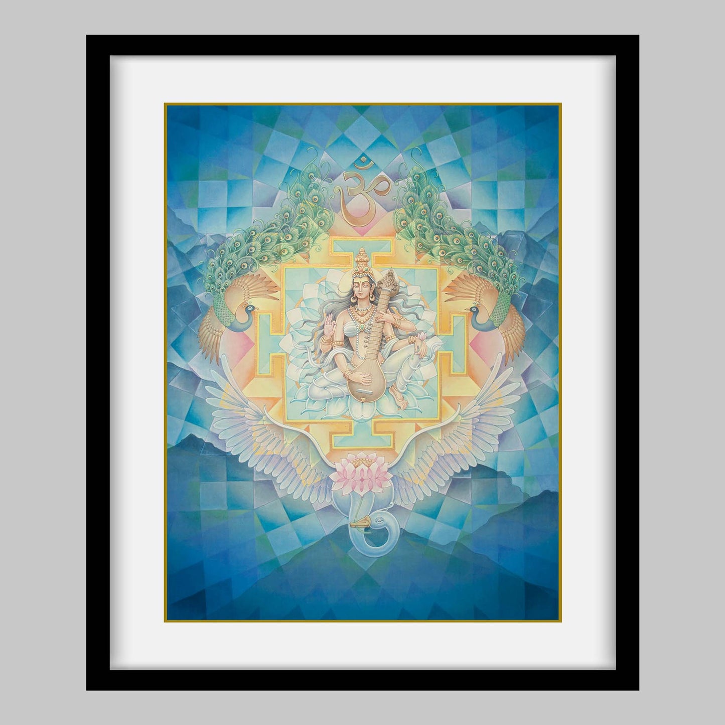 Saraswati – High Quality Print of Artwork by Pieter Weltevrede - Sagar World