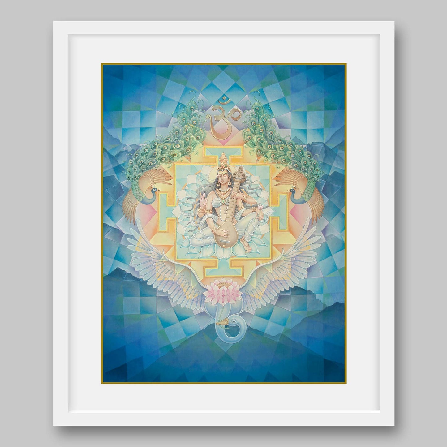 Saraswati – High Quality Print of Artwork by Pieter Weltevrede - Sagar World