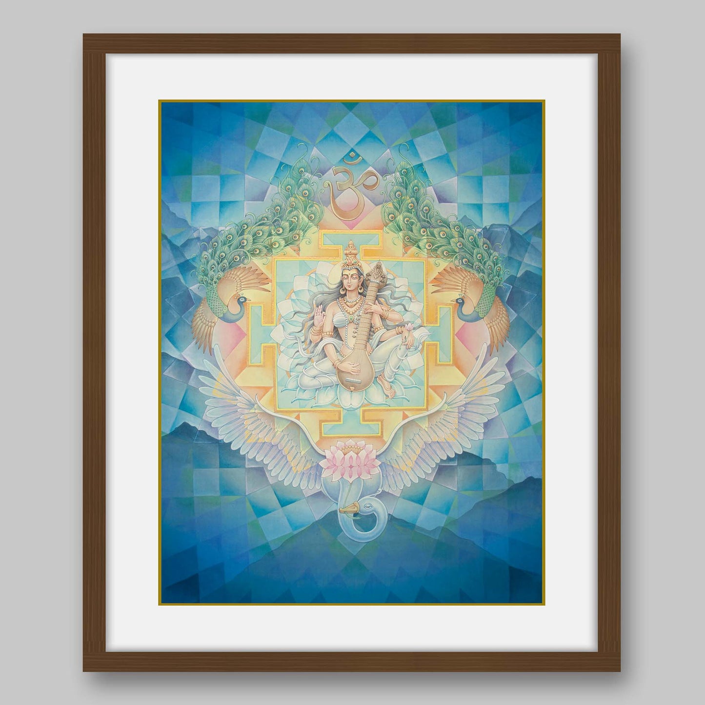 Saraswati – High Quality Print of Artwork by Pieter Weltevrede - Sagar World