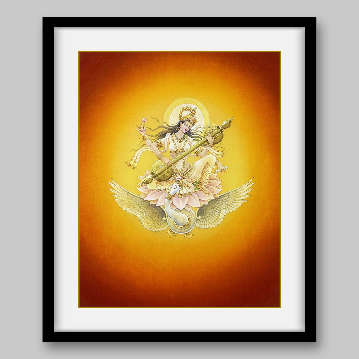 Saraswati – High Quality Print of Artwork by Pieter Weltevrede