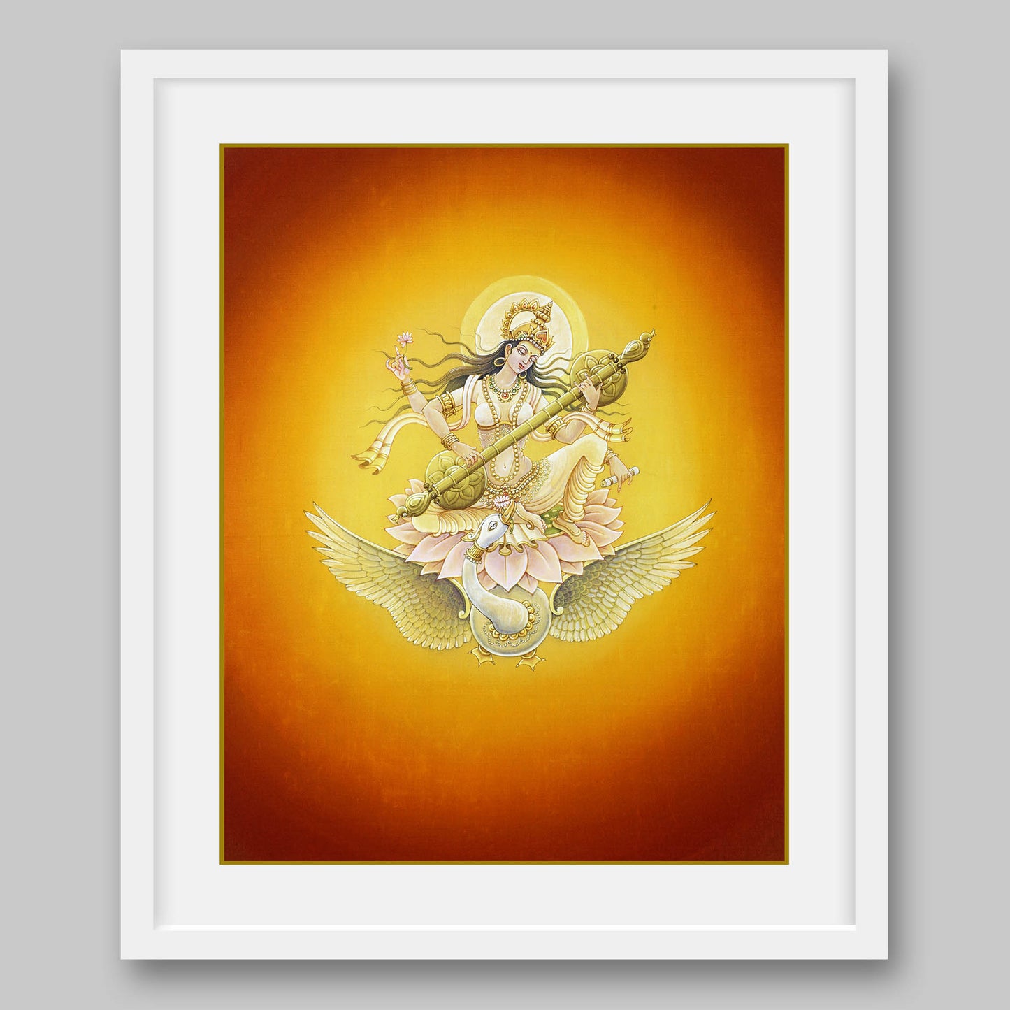Saraswati – High Quality Print of Artwork by Pieter Weltevrede